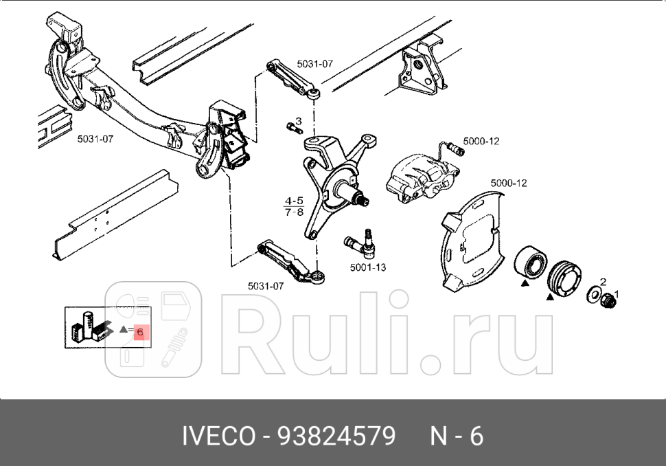 подшипник ступицыIveco Daily City 2000 IVECO 93824579 0₽