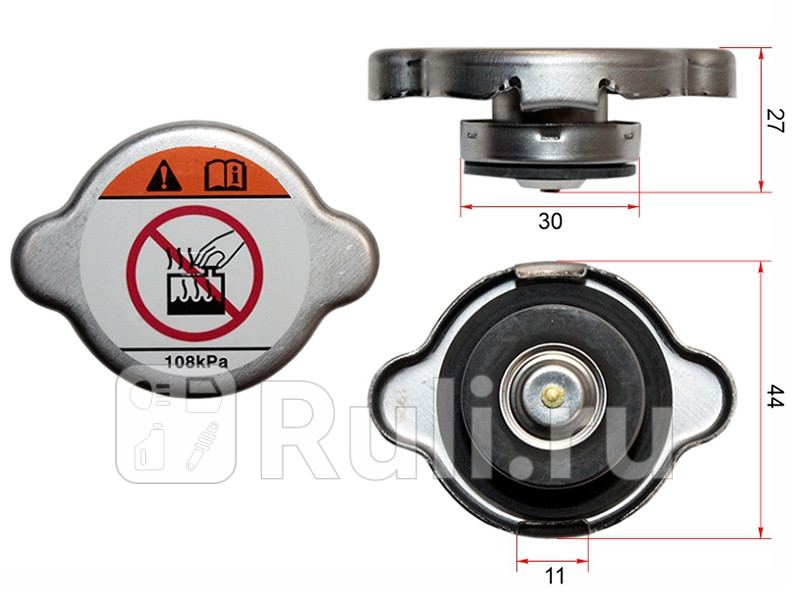 Крышка радиатора 11 MMC 3G834M406G7 MITSUBISHI MR968532 1670₽