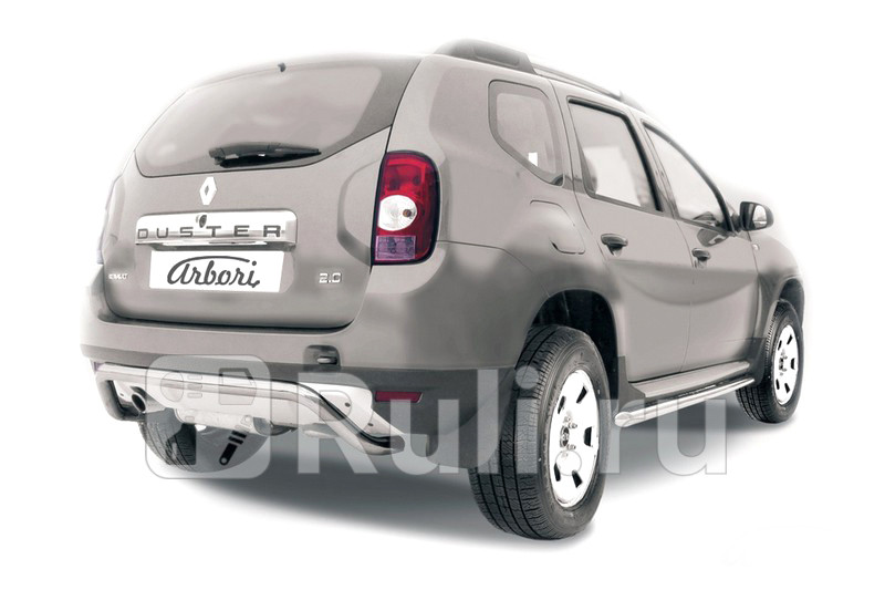 Защита заднего бампера d57 скоба для Renault Duster 2010-2015 Arbori AFZDARD08 17950₽