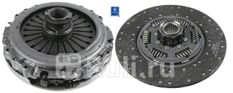 к-т сцепления d400 корзина с выжподш2дискасмазка MB Actros ZF G210113140-16 SACHS 3400 121 501 0₽