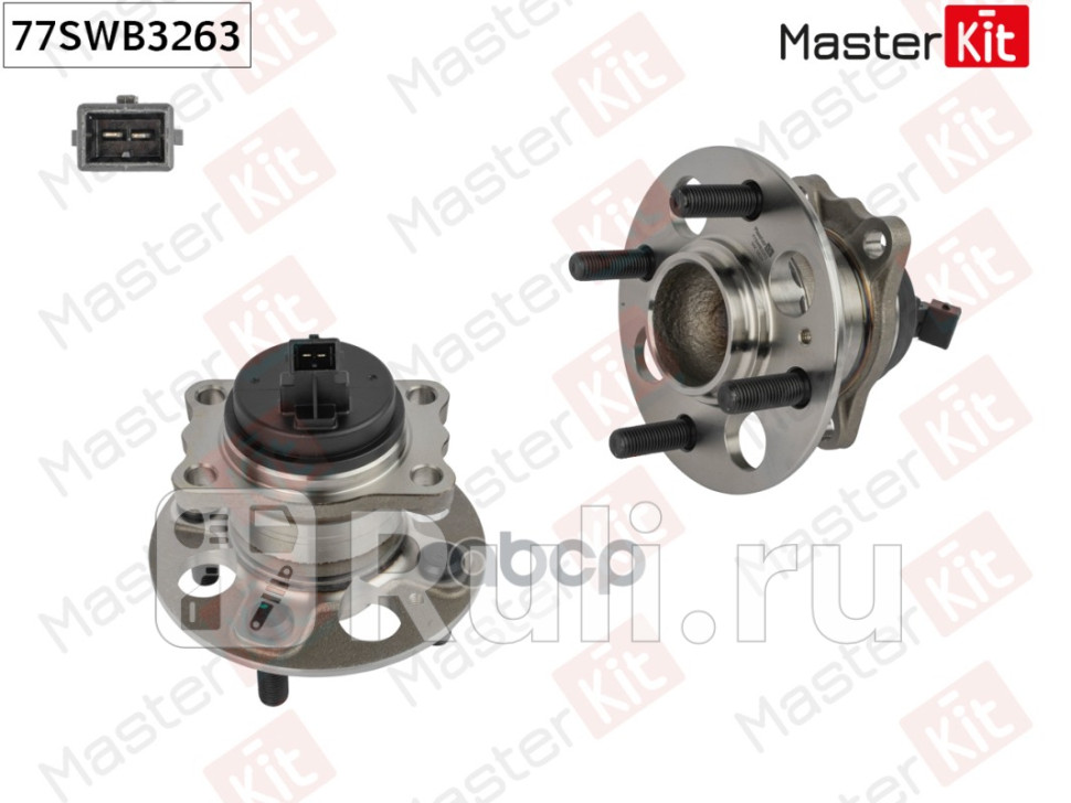 Ступица колеса HYUNDAI SOLARIS 17-KIA RIO 17- зад MASTERKIT 77SWB3263 7250₽
