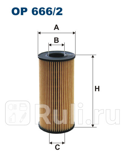 Фильтр масляный для Nissan X-Trail T32 2013-2016 FILTRON OE 6662 490₽