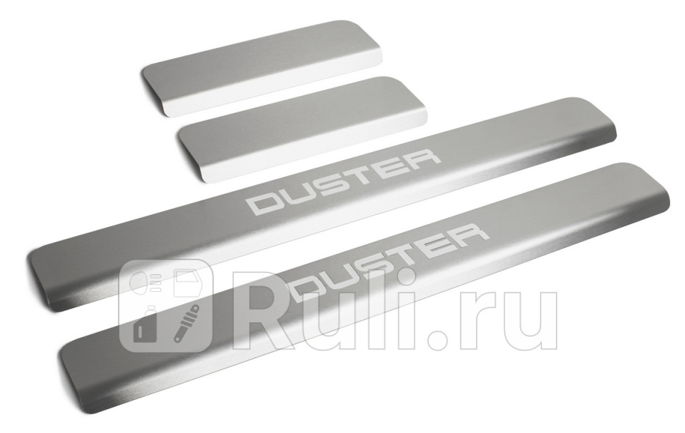 Накладки порогов (4 шт.) для Renault Duster (2010-2015) RIVAL NP.4703.3