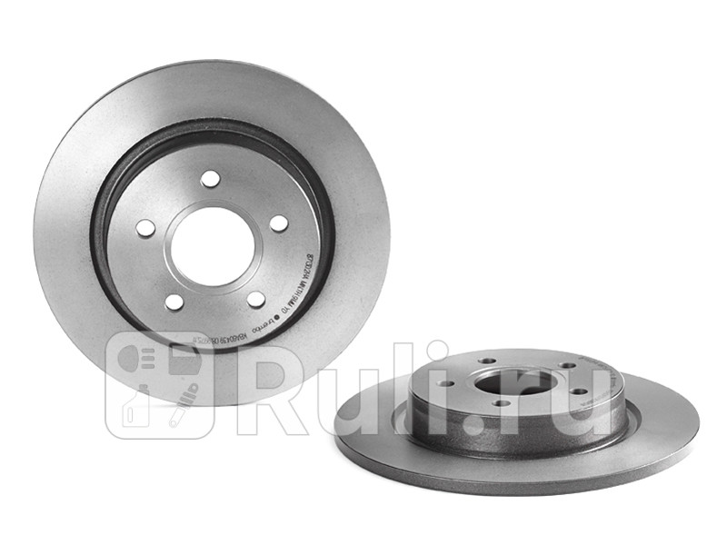 Диск тормозной задний для Volvo S40 2004-2007 BREMBO 08997511 3480₽