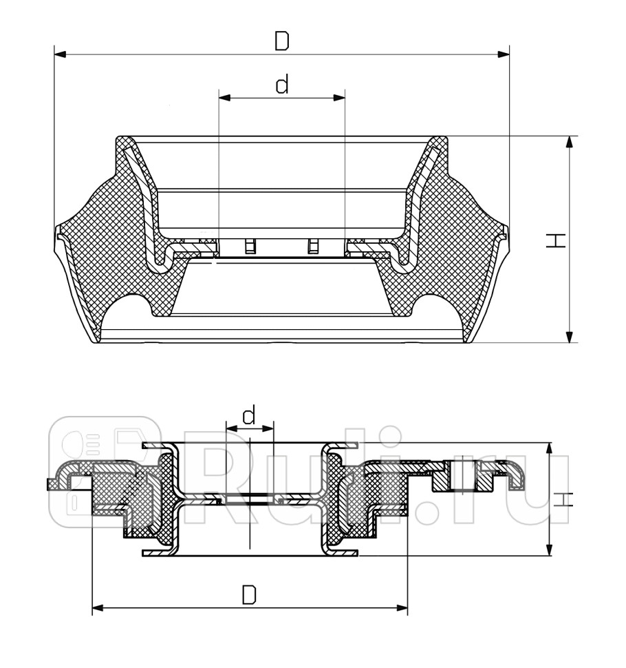 Опора стойки амортизатора зад правлев SIDEM 863501 140₽