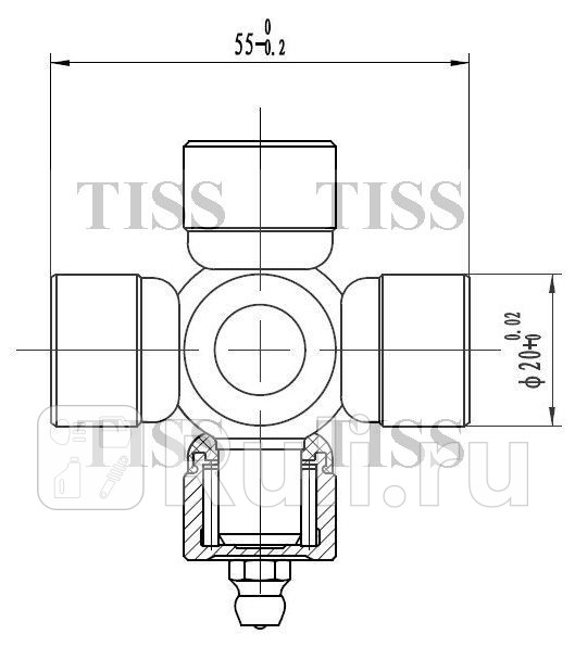 Крестовина 5480x2002 GUD81 JD JTU0021 420₽
