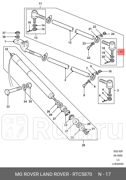 Накрултяги ORG LAND ROVER RTC5870 0₽