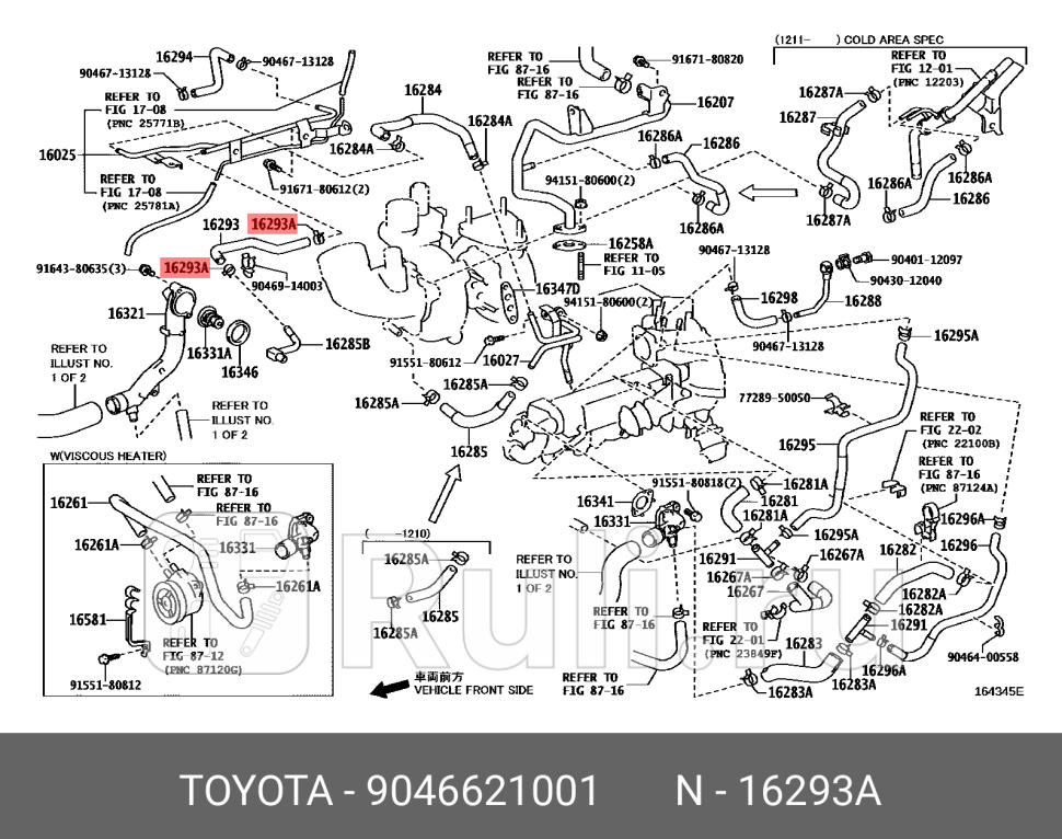 ХОМУТ ШЛАНГА РАДИАТОРА МЕТАЛЛ TOYOTA-LEXUS 9046621001 1120₽