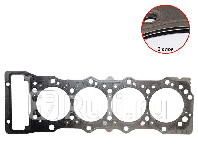 Прокладка ГБЦ MITSUBISHI PAJERO 4M41 06-07 T-075 B MITSUBISHI 1005B223 9270₽