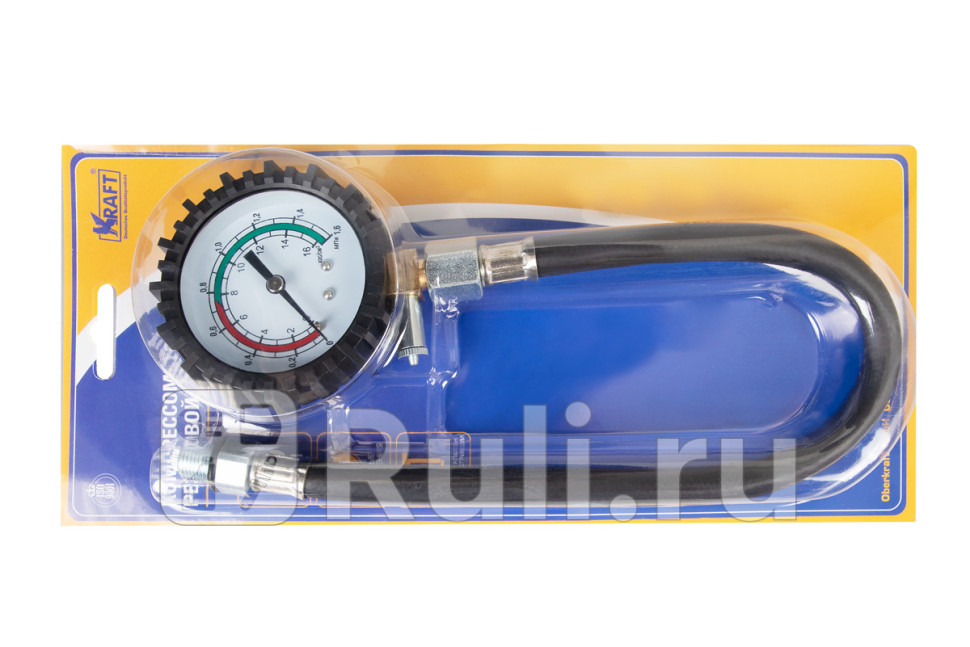 Компрессометр Kraft 16 Атм резьбовой гибкий KRAFT KT 831012 2460₽
