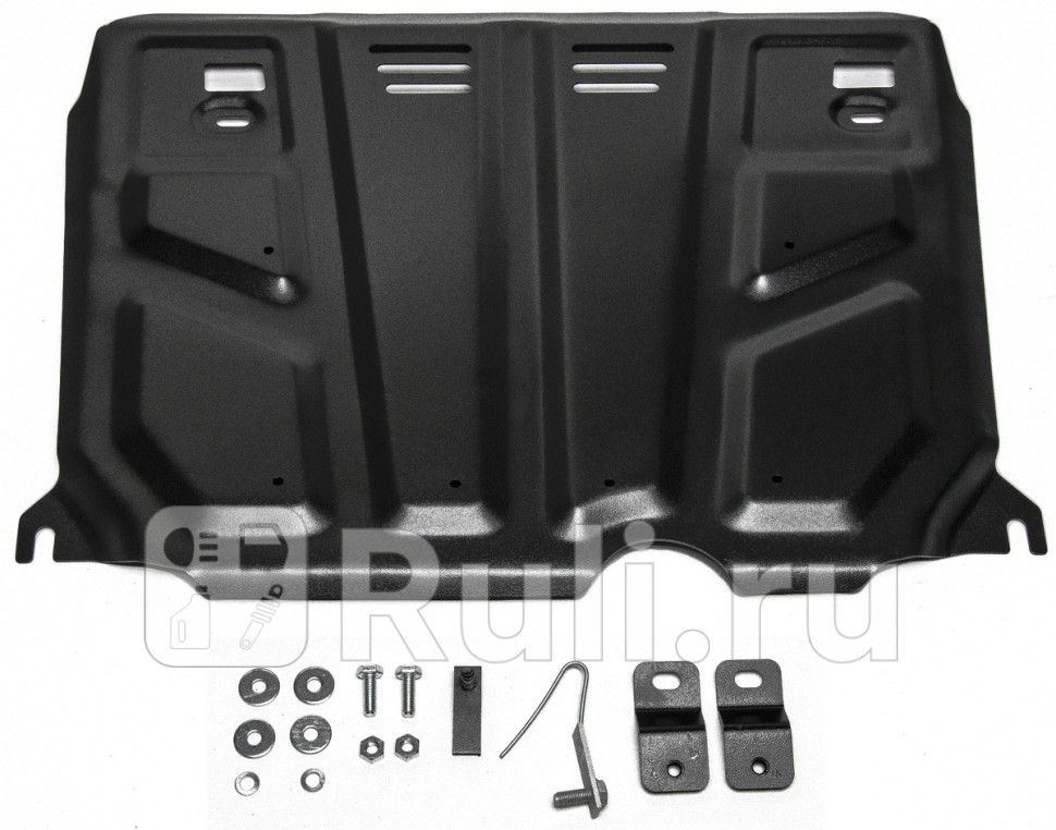 Защита картера кпп комплект крепежа для Toyota Auris 2006-2010 АвтоБроня 111057991 4400₽