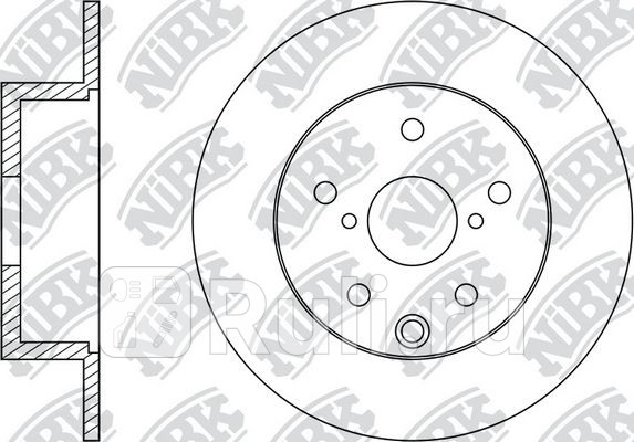 Диск тормозной задний для Subaru Legacy BMBR 2009-2015 NIBK RN1529 4590₽