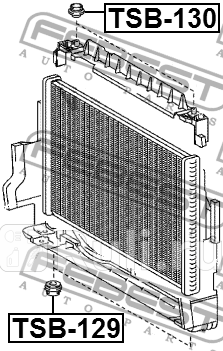 Опора радиатора TSB-130 FEBEST TSB-130 440₽