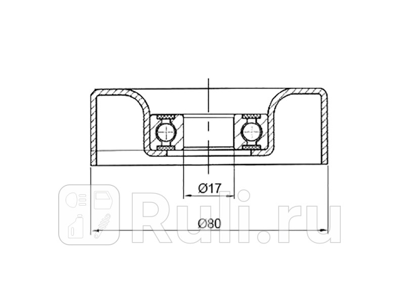 Ролик приводного ремня SAT ST-38942-PWA-004 490₽