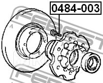 Шпилька колесная MITSUBISHI PAJERO III 0484-003 FEBEST 0484-003 80₽