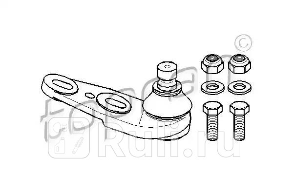 Опора шаровая HANS PRIES 104207001 0₽