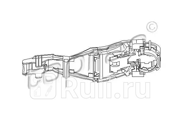 Кронштейн ручки двери HANS PRIES 111185001 0₽