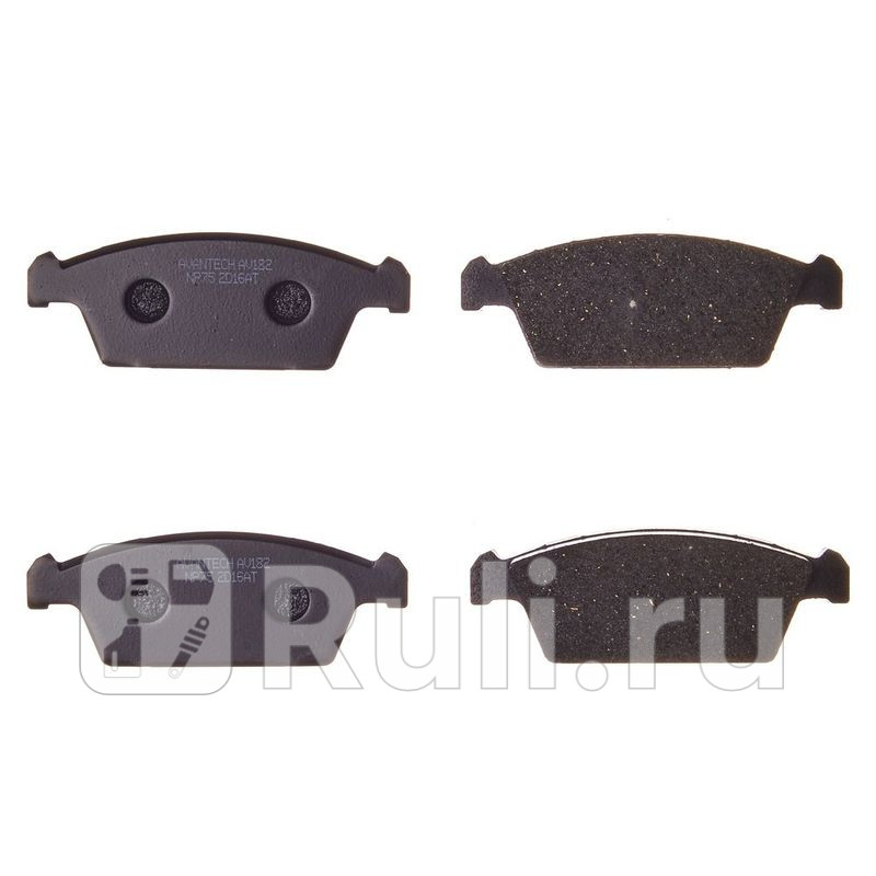 Колодки тормозные дисковые AVANTECH AV182 350₽