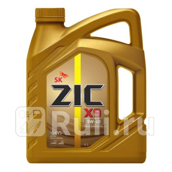Масло ZIC 5/40 X9 API SP ACEA A3/B4 синтетическое 4 л *Гт  ZIC 162613