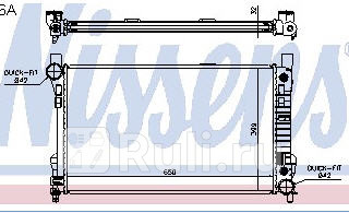 Радиатор охлаждения для Mercedes W203 2000- NISSENS 62786A 15080₽