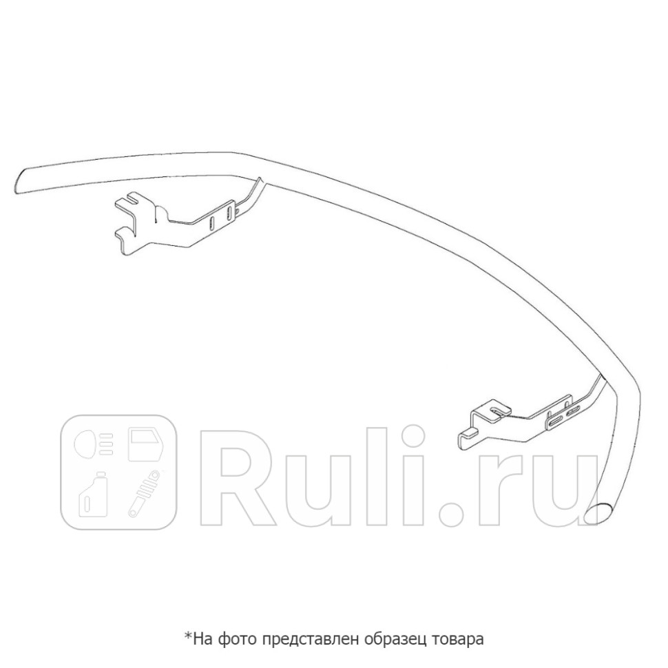 Защита переднего бампера d42 волна для Haval F7 2019-2022 Arbori AFZDAHAVF7004 15500₽