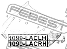 Петля капота правая CHEVROLET LACETTI 1099-LACRH FEBEST 1099-LACRH 1040₽