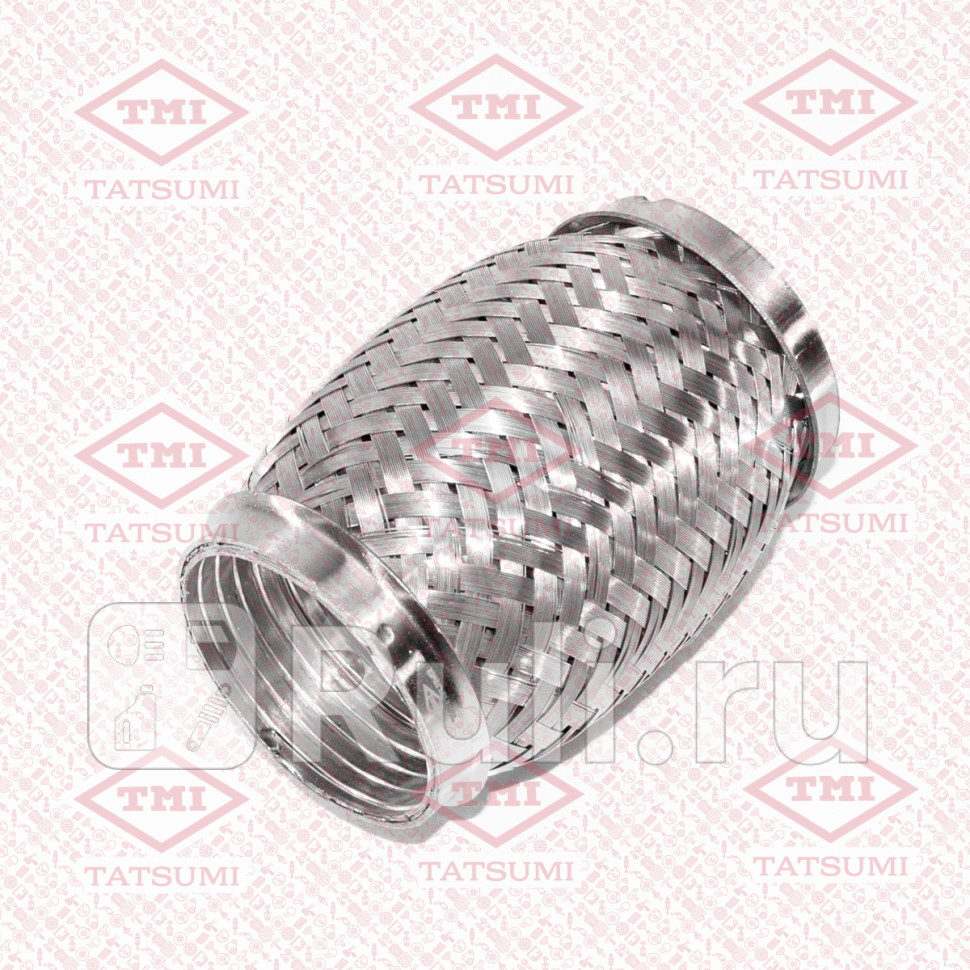 Труба гофрированная с внутренним металлорукавом без патрубков 605X120 TATSUMI TKB1026 1130₽