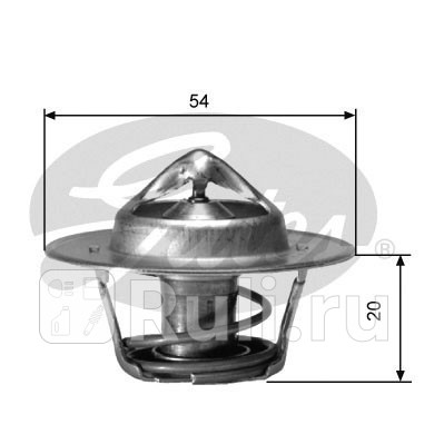 Термостат охлаждающая жидкость GATES TH00191 590₽