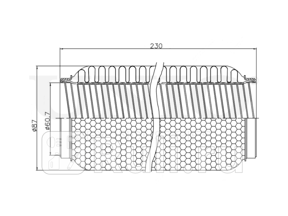 Гофра глушителя UNIO EXP-60230W 1910₽