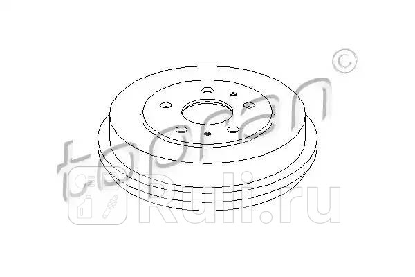 Барабан тормозной HANS PRIES 302 472 755 0₽