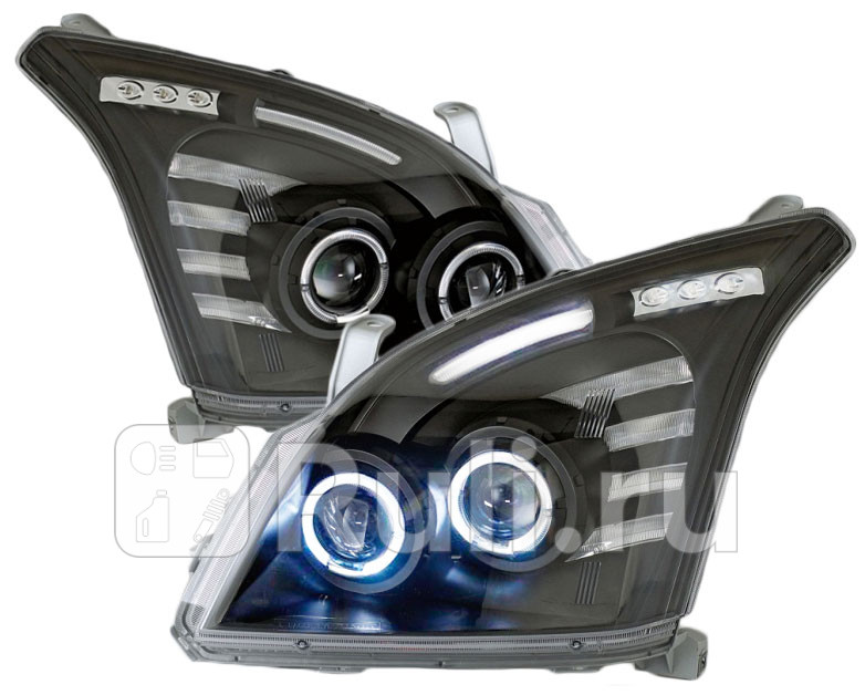 Тюнинг-фары комплект для Toyota Land Cruiser Prado 120 2002-2009 EAGLE EYES TY994-B9WHW-BH 36370₽
