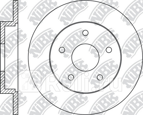 Диск тормозной задний для Ford C MAX 2003-2007 NIBK RN1189 3510₽