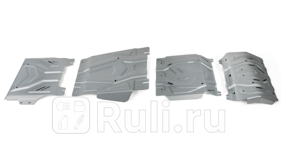 Защиты радиатораподдона двигателякппраздаточной коробки комплект для Fiat Fullback 2016-2019 RIVAL K33340463 46470₽