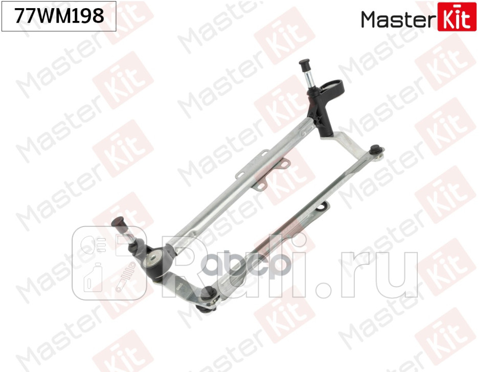 Мотор стеклоочистителя с трапецией передний OPEL CORSA E X15 2014 - MASTERKIT 77WM198 MASTERKIT 77WM198 5840₽