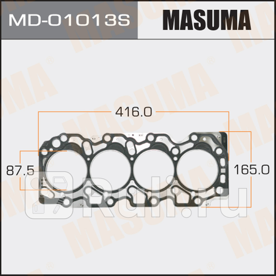 Прокладка ГБЦ Toyota Camry V10 94- Estima Liteace Townace 93- 3СT металл 140 MASUMA MASUMA MD-01014S 2250₽