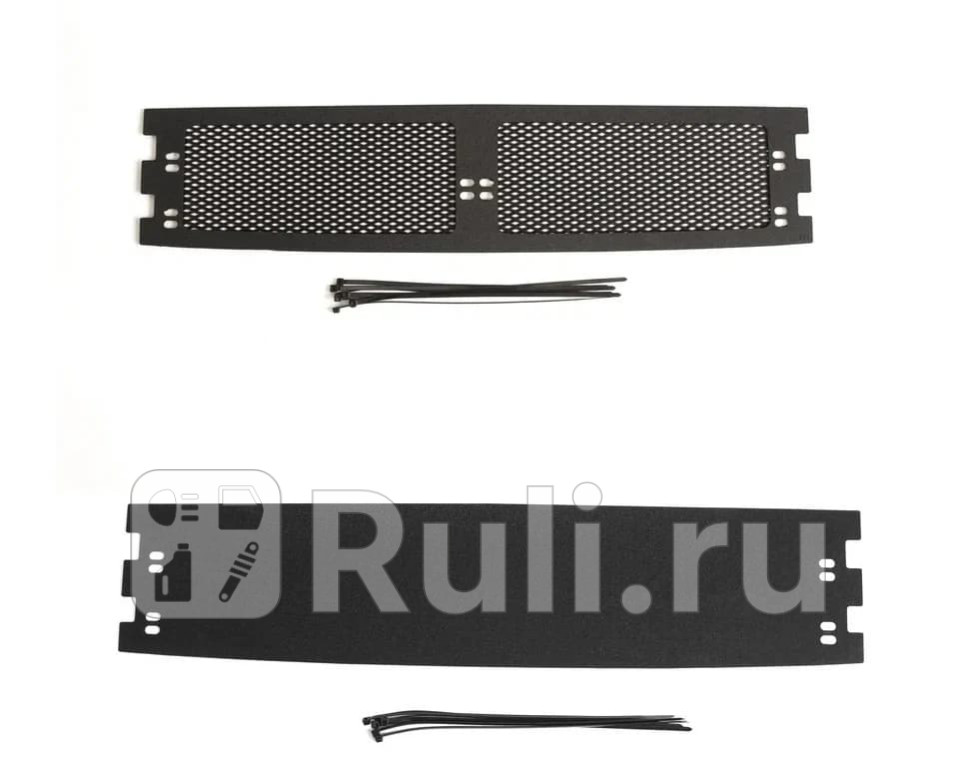 Сетка радиатора в бампер с заглушкой для Kia Rio 4 седан 2017-2021 Русская Артель SRK-137602 3680₽