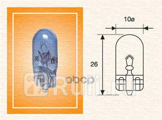 ЛАМПОЧКИ W5W 12B MAGNETI MARELLI w5w12vblue 0₽