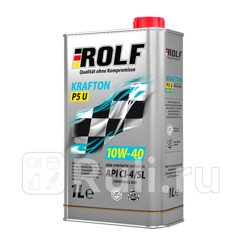 Масло Rolf Krafton P5 U 10/40 API CI-4/SL п/синтетич 1 л  ROLF 322580