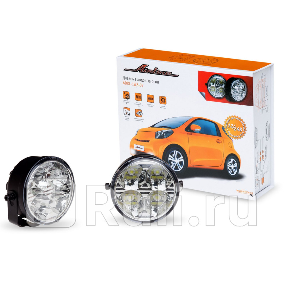 Ходовые огни 1Вт8LED с блоком управления ADRL-1W8-07 AIRLINE ADRL1W807 4740₽