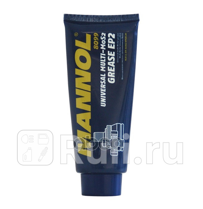 8099 Смазка универсальная противозадирная Universal Multi-MoS2 Grease EP-2 100г MANNOL 2106 180₽