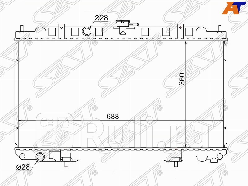 Радиатор охлаждения для 1999-2002 SAT NS0001-16-MT 4440₽