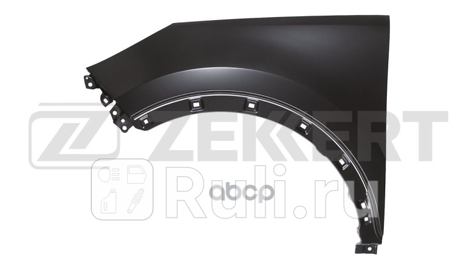 Крыло переднее левое Kia Sportage III 10- без отв под повторитель с отв под расширитель Zekkert kt-1057 4870₽