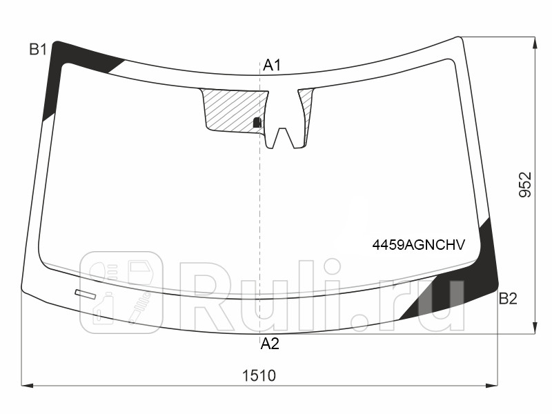 Стекло лобовое Обогрев полный Камера Kia Soul 19- FUYAO 4459AGNCHV 19980₽