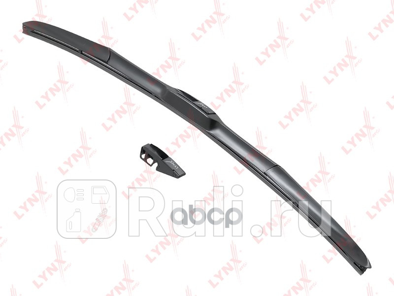 Щетка стеклоочистителя гибридная 600мм правлев LYNXAUTO RX600 1260₽