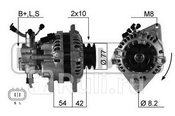 Генератор 14V 90A ERA 210332 0₽