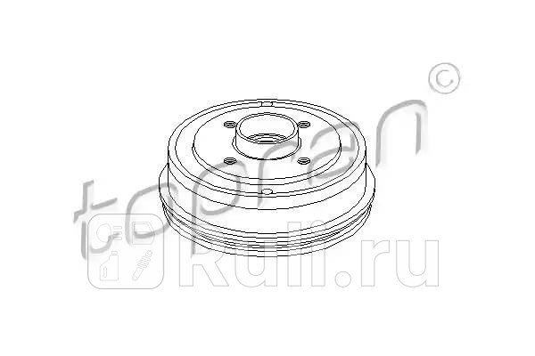 Барабан тормозной HANS PRIES 700 129 001 3000₽
