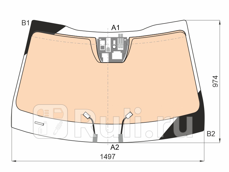 Лобовое стекло для Kia K5 2020-2021 AGC 4463AGSHIMOV 51080₽