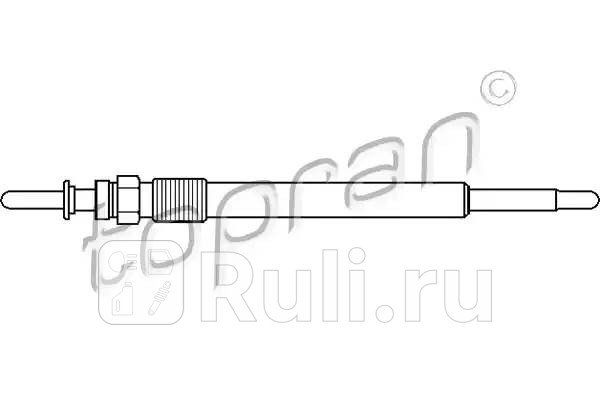 Свеча накаливания HANS PRIES 205 668 105 1190₽