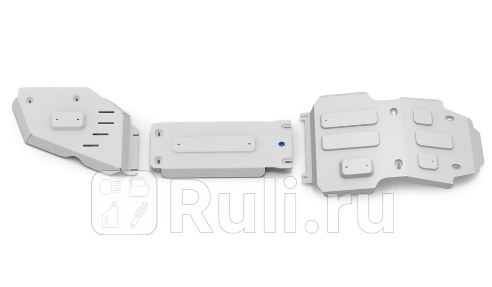 Защита картера радиатора кпп редуктора комплект крепежа для Toyota Land Cruiser 300 2021-2023 RIVAL K33395591 46060₽