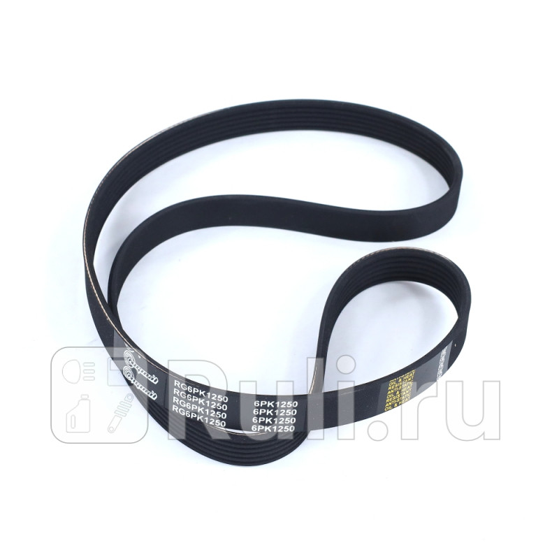 Ремень поликлиновой 6PK1250 для ам ГАЗ 24L Chrysler Riginal RG6PK1250 660₽